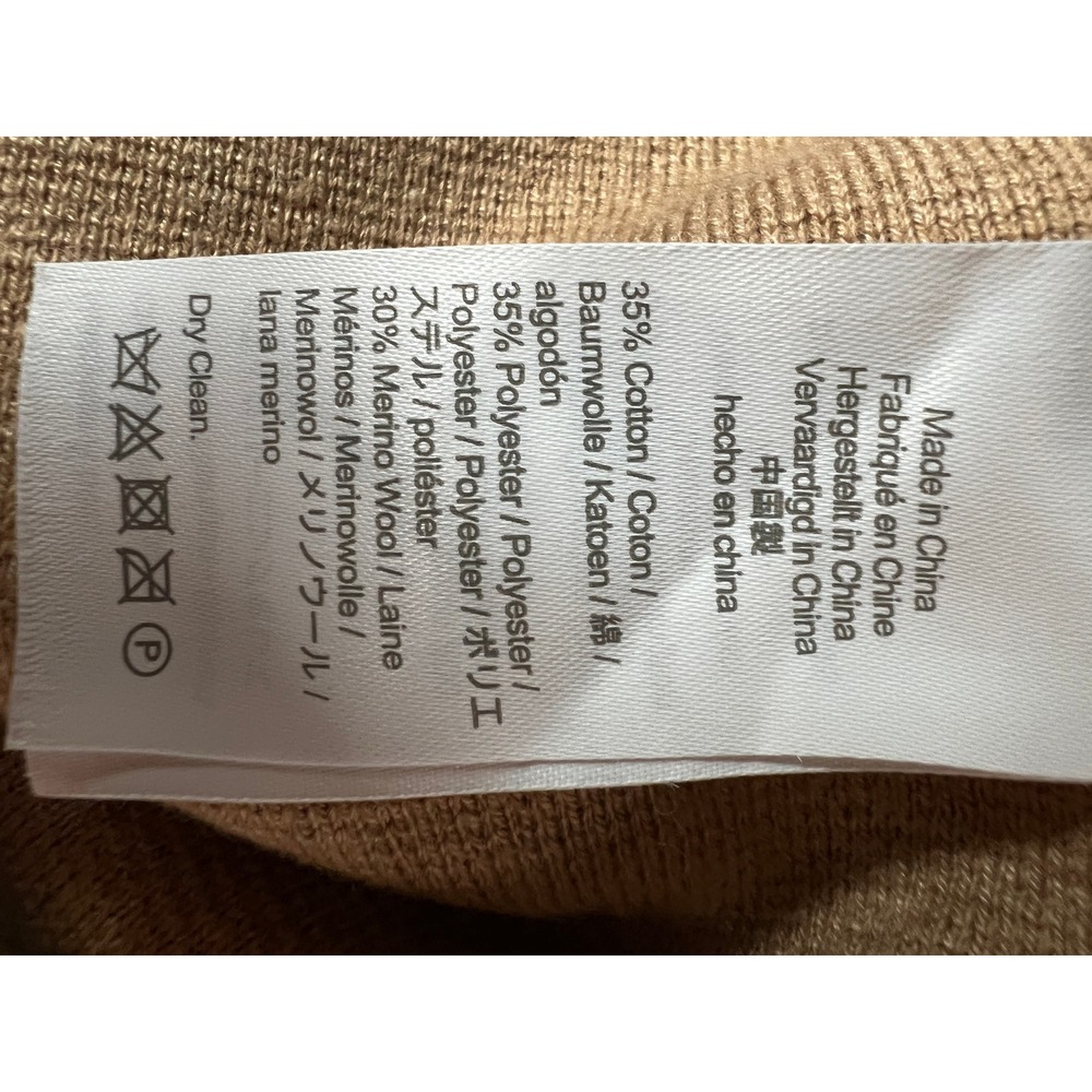 J.Crew Minimalist Camel Tan Merino Wool Blend Wide Leg Chic Sweater Pants - Picture 8 of 9